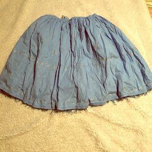 Adorable layered boho skirt with beads on bottom